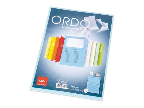 ELCO ORDO CLASSICO  ΧΑΡΤΙΝΗ ΘΗΚΗ L ΕΓΓΡΑΦΩΝ ΜΕ ΠΑΡΑΘΥΡΟ ΜΠΛΕ ΠΑΛ.