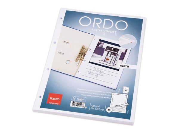 ELCO ORDO VISTA , Α4 ΘΗΚΗ Π ΕΓΓΡΑΦΩΝ 4 ΤΡΥΠΕΣ ΛΕΥΚΟ