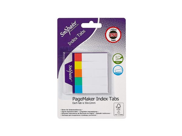SNOPAKE ΣΕΛΙΔΟΔΕΙΚΤΕΣ 50x12 BLISTER ΔΙΑΦ. 250 Φ.