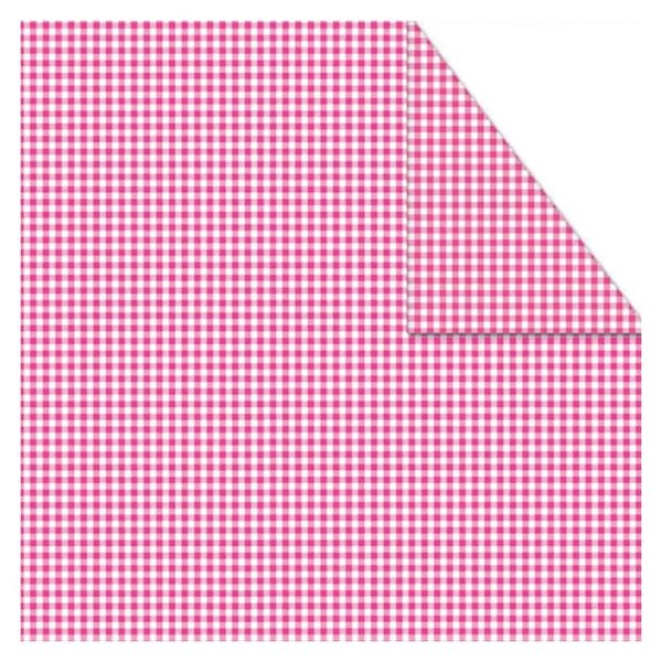 Χαρτόνι 50x70cm Καρό Ροζ (Διπλής Όψης)