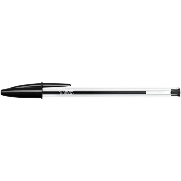 Bic Στυλό Διαρκείας Cristal 1mm ΜΑΥΡΟ