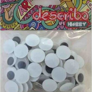 Ματάκια Χειροτεχνίας Describo 15mm 80τμχ