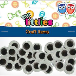 Ματάκια χειροτεχνίας Littlies κινούμενα 7 mm 100 τεμ.