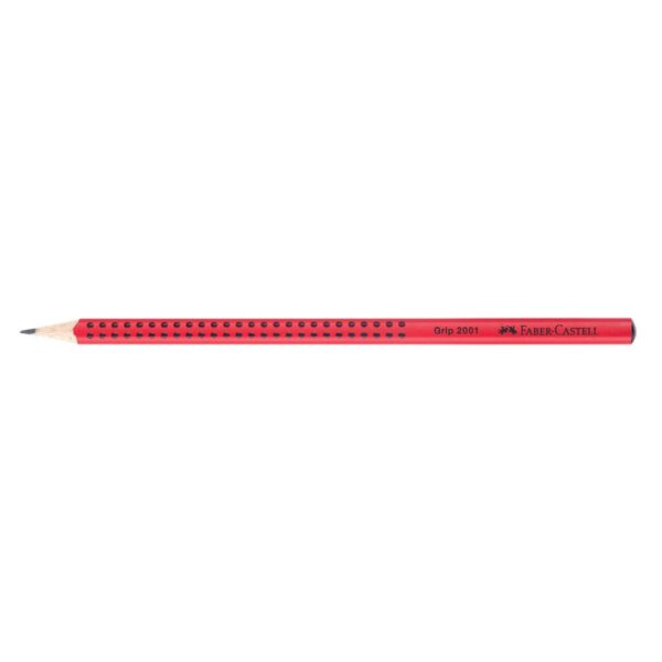 Faber Castell Μολύβι Ξύλινο Grip 2B, Κόκκινο