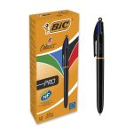 Στυλό Bic Ballpoint 1.0mm 4 Colours Pro Black - Image 2