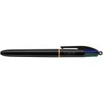Στυλό Bic Ballpoint 1.0mm 4 Colours Pro Black - Image 3