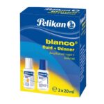 PELIKAN Blanco Σετ Διορθωτικό υγρό με πινέλο & Διαλυτικό